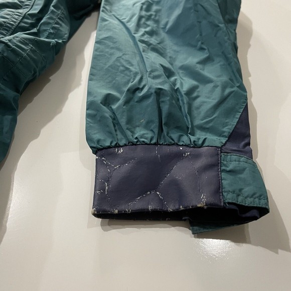 Vtg 90’s LL Bean Hooded Windbreaker Anorak Green Rain Jacket Shell Large Tall T - Picture 12 of 16